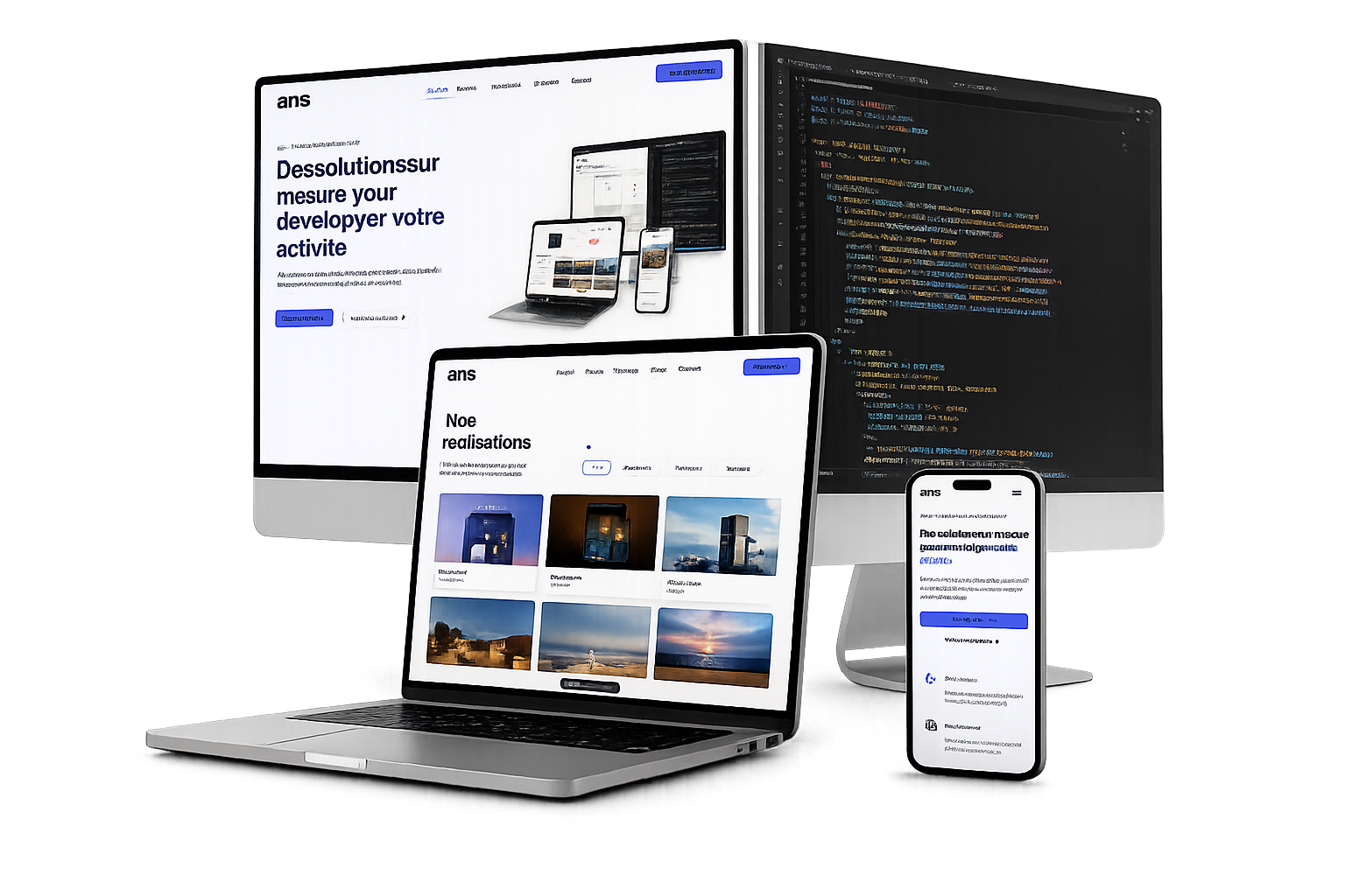 Sites et applications conçus par ANS Agency